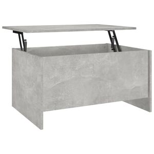 vidaXL Table basse gris b&eacute;ton 80x55,5x41,5 cm bois d'ing&eacute;nierie