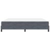 vidaXL Lit &agrave; ressorts avec matelas Gris fonc&eacute; 200 x 220 cm tissu
