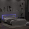 vidaXL Cadre de lit avec LED sans matelas blanc 150x200 cm