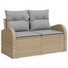 vidaXL Ensemble de canap&eacute; de jardin 5 pcs Beige et Gris clair