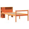 vidaXL Lit biblioth&egrave;que sans matelas cire marron 75x190 cm bois massif