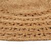 vidaXL Tapis Jute tress&eacute; &agrave; la main 90 cm Rond