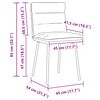 vidaXL Chaises &agrave; manger lot de 4 Vert fonc&eacute; Velours
