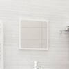 vidaXL Miroir de salle de bain Blanc brillant 40x1,5x37 cm Agglom&eacute;r&eacute;