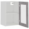 vidaXL Vitrine suspendue "Lyon" Gris Sonoma 40 x 31 x 60 cm Bois d'ingénierie