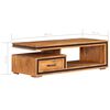 vidaXL Table basse 100x45x33 cm Bois d'acacia massif