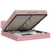 vidaXL Lit ottoman avec matelas Rose 180 x 200 cm Velours