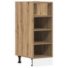 vidaXL Meuble bas Riga Ch&ecirc;ne artisanal 30x44,5x81,5 cm