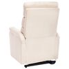 vidaXL Fauteuil de massage Cr&egrave;me Tissu