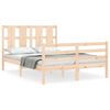vidaXL Cadre de lit sans matelas 140x200 cm bois massif