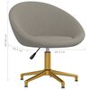 vidaXL Chaise &agrave; manger Gris clair Velours