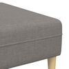 vidaXL Canap&eacute; avec coussin 3 pcs Taupe tissu