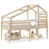 vidaXL Lit haut sans matelas 90x200 cm bois de pin massif