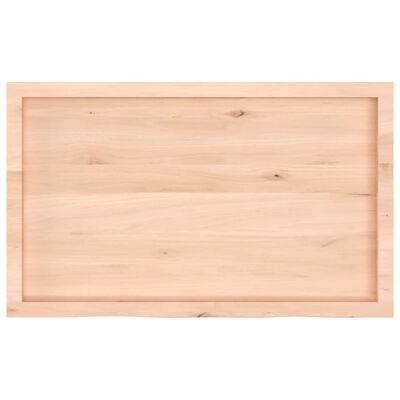 vidaXL Dessus de table 100x60x(2-6) cm bois de chêne massif non traité