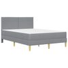 vidaXL Cadre de lit Gris clair 120 x 200 cm Polyester