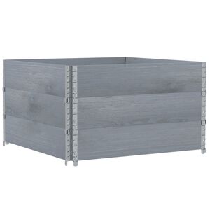 vidaXL Jardini&egrave;re gris 100x100 cm bois de pin massif
