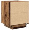 vidaXL Cabinet de chevet avec tiroir 2 pcs Bois ancien 45 x 40 x 55 cm