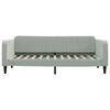 vidaXL Lit de jour avec gigogne sans matelas gris clair 90x200 cm