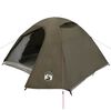 vidaXL Tente de camping &agrave; d&ocirc;me 4 personnes marron imperm&eacute;able