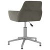 vidaXL Chaises pivotantes &agrave; manger lot de 4 Gris fonc&eacute; Velours
