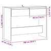 vidaXL Table console vieux bois 100x35x76,5 cm bois d'ing&eacute;nierie