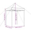 vidaXL Tente de f&ecirc;te Vert 200 x 200 x 306 cm Tissu Oxford