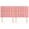 vidaXL T&ecirc;te de lit Rose 200x5x118/128 cm Velours