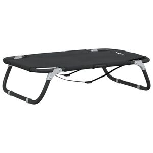 vidaXL Lit pour Chien 105 x 65 x 18 cm Acier Gris clair