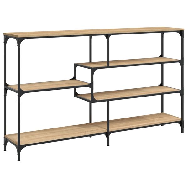vidaXL Table console ch&ecirc;ne sonoma 160x32x95 cm bois d'ing&eacute;nierie