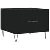 vidaXL Table basse Noir 50x50x40 cm Bois d'ing&eacute;nierie