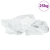 vidaXL Pierres de Jardin Blanc 12 cm Verre