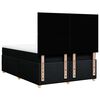 vidaXL Sommier &agrave; lattes de lit avec matelas Noir 160x200 cm Tissu