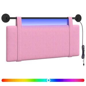 vidaXL T&ecirc;te de lit suspendue Rose Tissu
