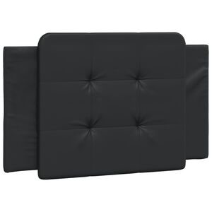 vidaXL Coussin de t&ecirc;te de lit Zadar noir 80 cm similicuir