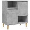 vidaXL Buffets 3 pcs gris b&eacute;ton 60x35x70 cm bois d'ing&eacute;nierie