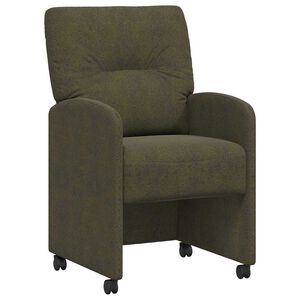 vidaXL Chaises de Salle &agrave; Manger avec Roues 2 pc Simili cuir su&eacute;d&eacute;