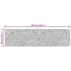 vidaXL Tapis lavable antid&eacute;rapant 80x300 cm Noir et dor&eacute;
