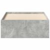 vidaXL Cadre de lit sans matelas gris b&eacute;ton 90x190 cm