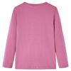 T-shirt enfants &agrave; manches longues framboise 128