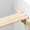 vidaXL Cadre de lit sans matelas blanc 75x190 cm bois d'ingénierie