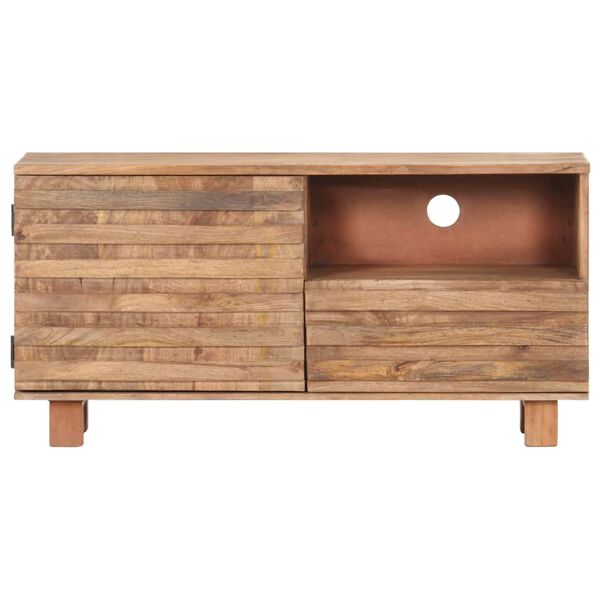 vidaXL Meuble TV 90x30x45 cm Bois de manguier massif