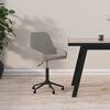 vidaXL Chaise pivotante de bureau Gris clair Velours