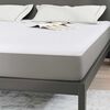vidaXL Surmatelas Blanc 140 x 200 x 5.5 cm Tissu en Tricot