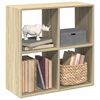 vidaXL &Eacute;tag&egrave;re s&eacute;paratrice de pi&egrave;ce ch&ecirc;ne sonoma 69,5x29x69,5 cm