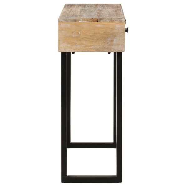 vidaXL Table console 100x30x75 cm Bois de manguier massif