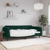 vidaXL Lit de repos sans matelas vert fonc&eacute; 100x200 cm velours