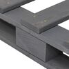 vidaXL Cadre de lit sans matelas gris 200x200 cm bois massif de pin