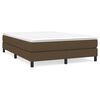 vidaXL Sommier &agrave; lattes de lit avec matelas Marron fonc&eacute; 140x200 cm