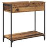 vidaXL Table console Bois Ancien 75 x 34,5 x 75 cm Bois d'ingénierie