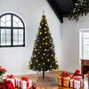vidaXL Sapin de No&euml;l avec 300 LED avec support Noir 180 cm PVC